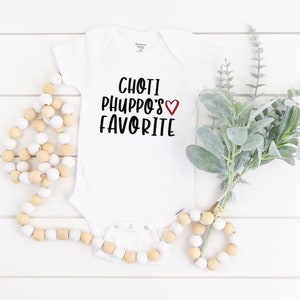 Choti Phuppo's Favorite, Auntie's favorite Onesie®, Fav, Desi Indian, Boy Khala, Baby Shower Gift, Pakistani baby, Muslim Onesie®, Massi