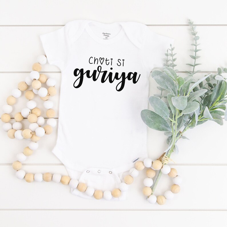 Welcome Baby Muslim Onesie Choti Si Guriya Onesie Pakistani Baby Baby Boy Gudiya Clothes Baby Girl Baby Shower Gift Indian Baby