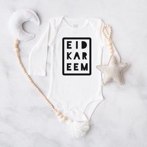My First Eid Onesie®, Eid Mubarak, Baby Girl, Baby Boy Newborn Clothes, Eid Bodysuit Gift, Muslim Onesie®, Eid Kareem, Islamic Gift, Kids