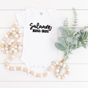 Salaam Nana and Nani&#39;s World, My Nani Loves Me, Baby Girl, Baby Onesie® Clothes, Baby Shower Gift, Pakistani Baby, Desi Indian, Arab, Nanna