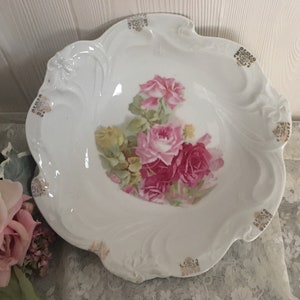 Vintage Large Shabby Chic Rose Bowl