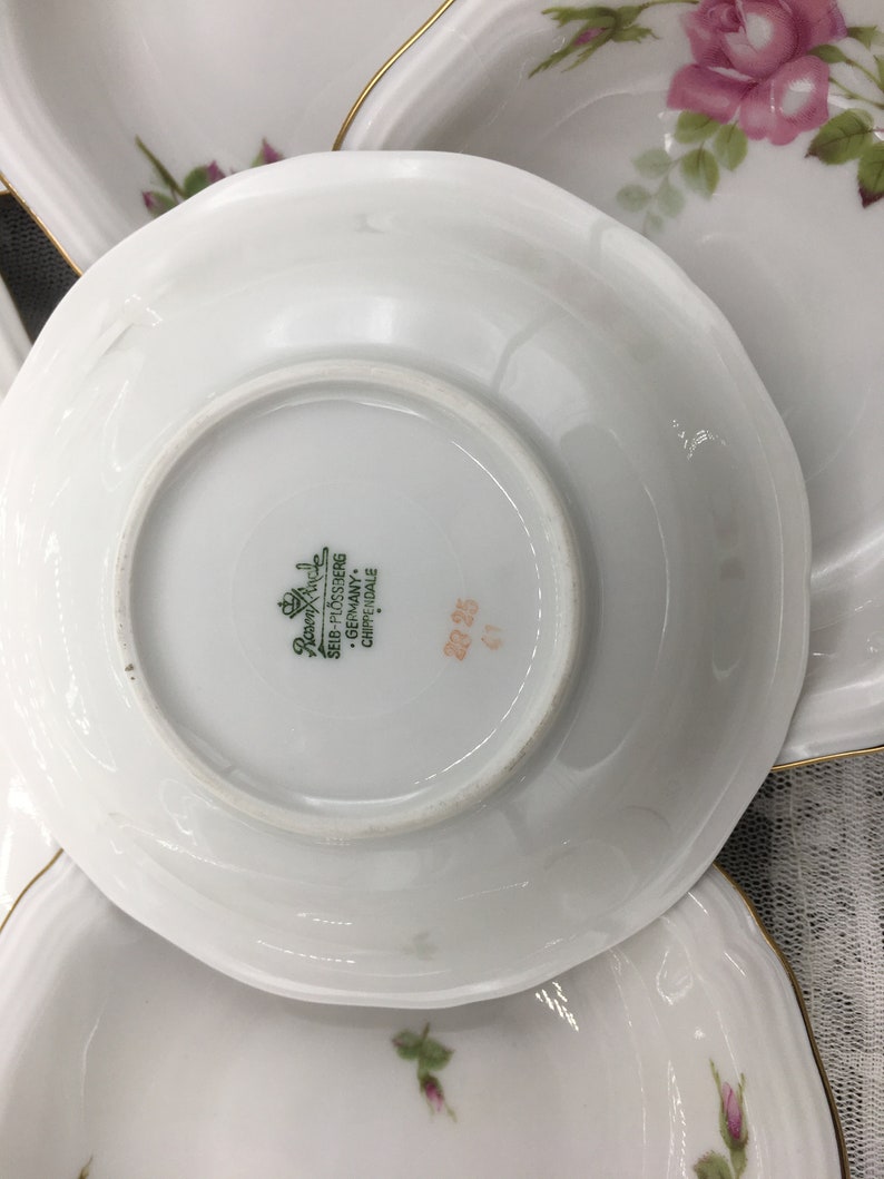 Beautiful Large Serving Bowl Set Rosenthale Chippendale China