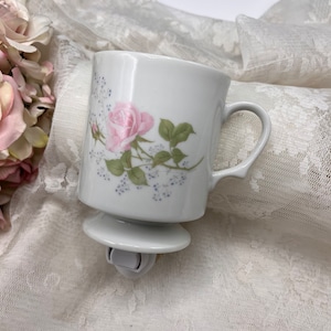 Vintage Tea Cup Night Light - shabby chic