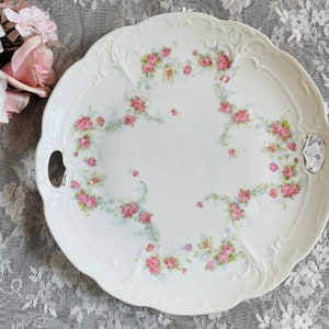 Pretty vintage rose plate