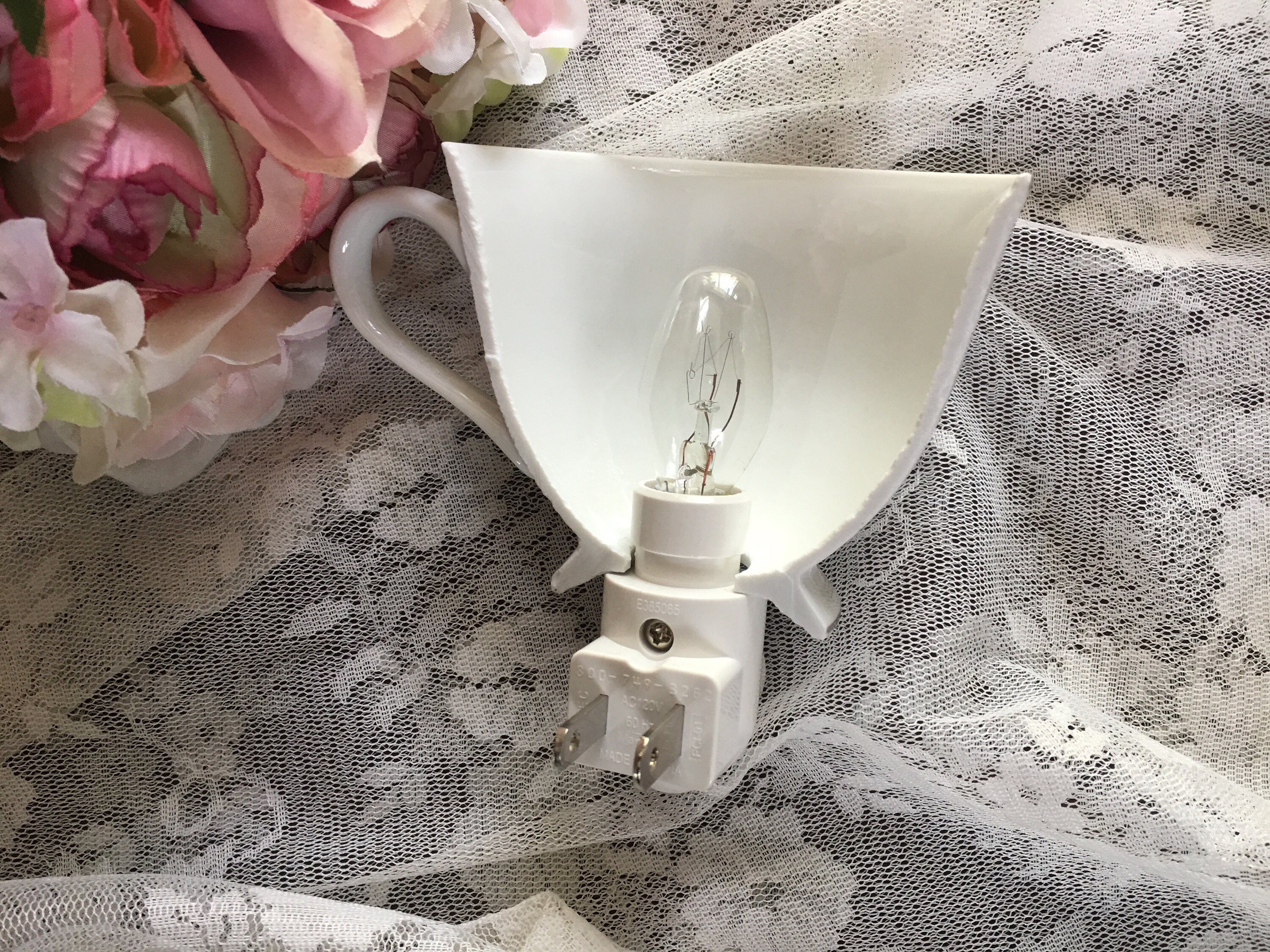 Vintage Tea Cup Night Light Etsy