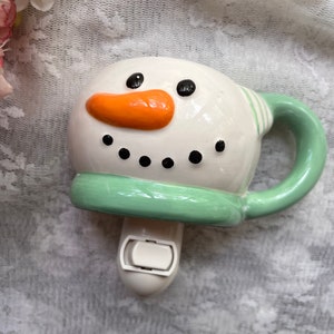 Snowman cup night light
