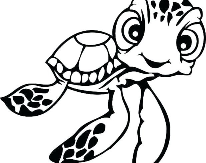 Squirt Turtle SVG Cutting File Etsy Australia