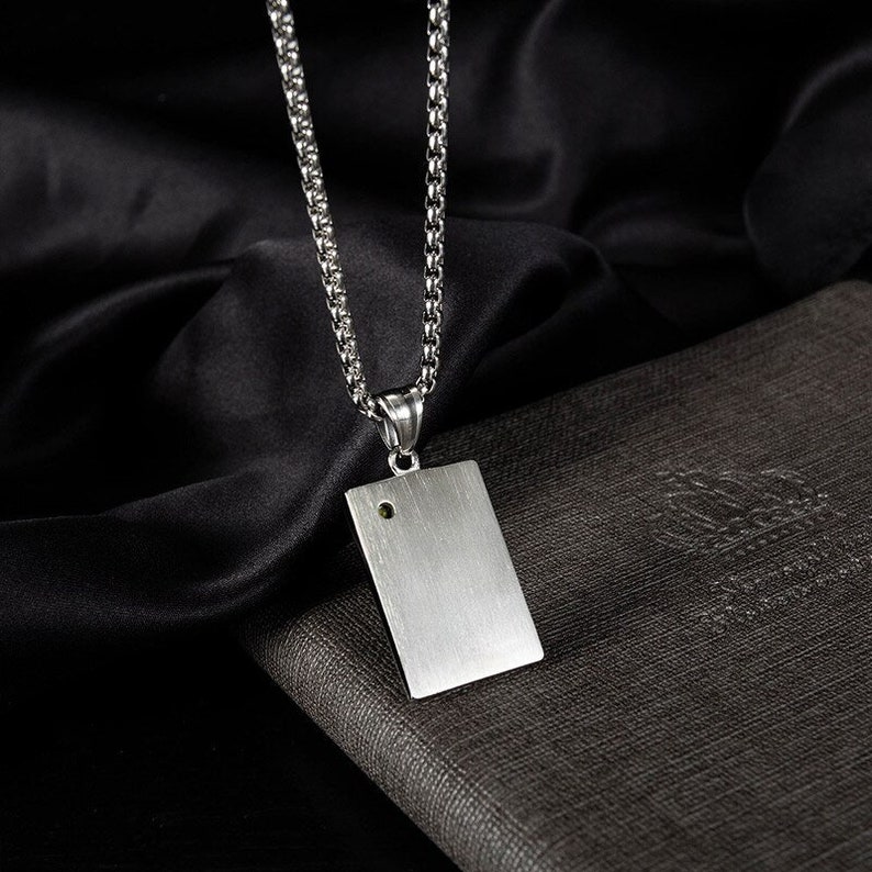 Ace of Spades Card Pendant Necklace Stainless Steel Gold Etsy