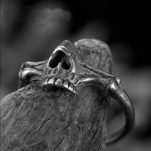 Ss Skull Ring Etsy UK