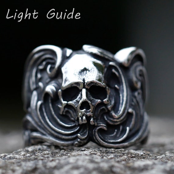 Gothic shop skull rings