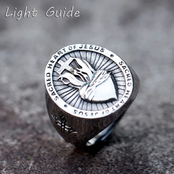 Sacred heart on sale of jesus ring