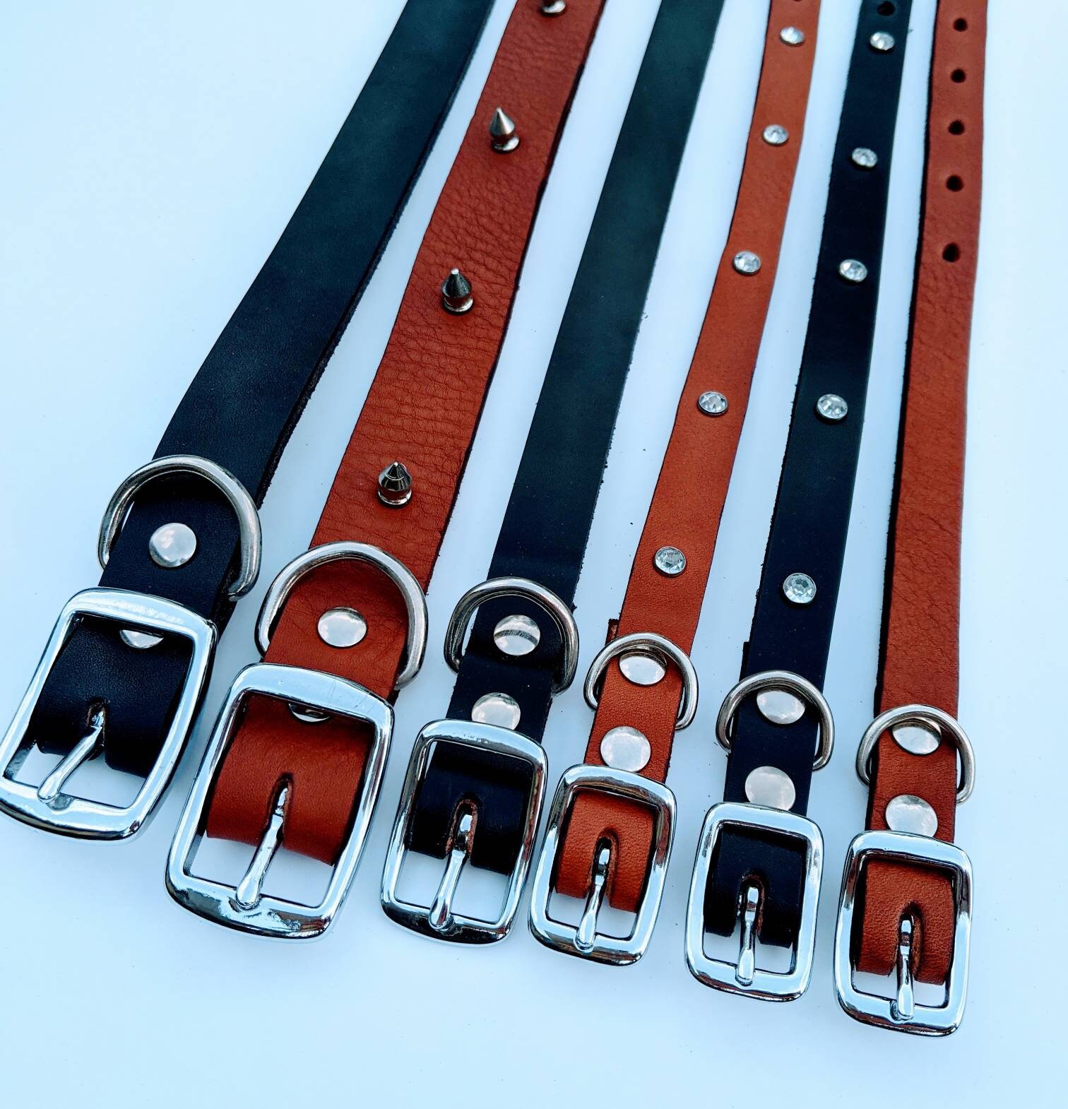 Handmade Leather Dog Collar Etsy