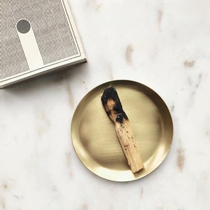 Porte-encens en laiton, brûleur d’encens pour tenir le bâton d’herbe ou Palo Santo