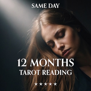 Leitura detalhada de tarô de 12 meses: receba insights profundos e orientação espiritual precisa no mesmo dia