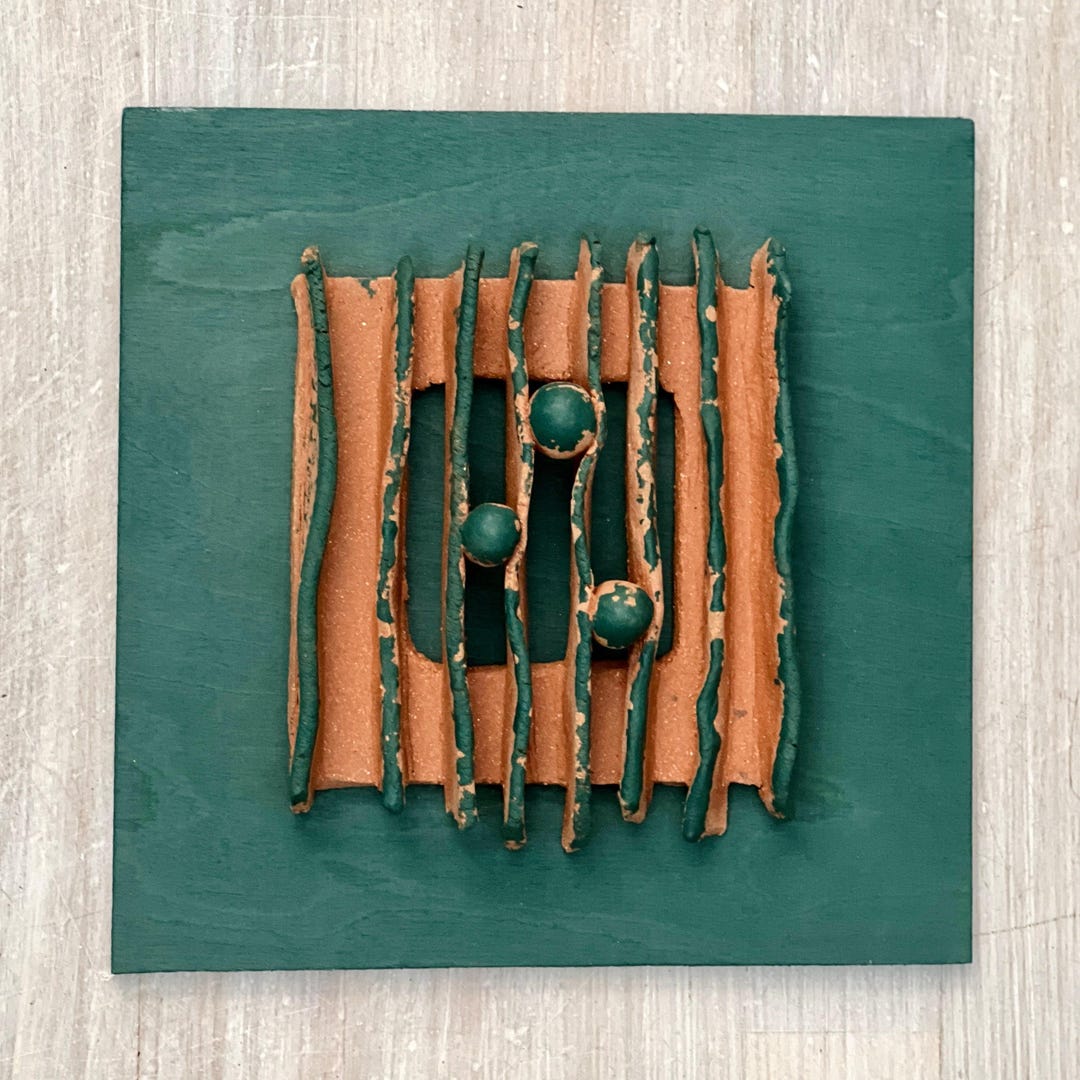 View of Minimalist Handmade Wall Hanging - Etsy