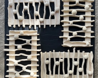 Rectangular Minimalist Openwork Wall Hanging
