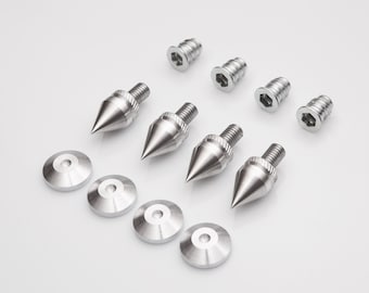 Set of acoustic spikes to improve the sound of your audio system.