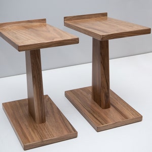 Speaker Stands: Enhance Your Sound System with Natural Walnut Wood Elegance, Premium Audio Quality, and Style