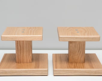 Speaker Stands, Natural Wood : An Interior Solution to Enhance Your Acoustics.