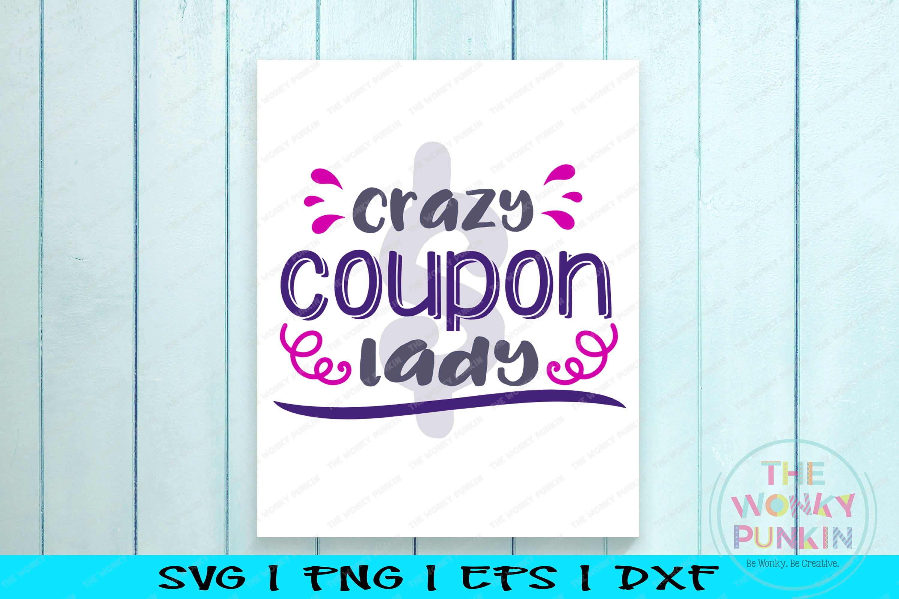 Crazy Coupon Lady Svg Cut File - Etsy