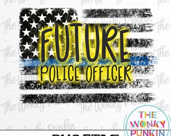 Future Police Officer  , Sublimation Png File