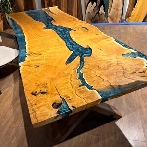Mulberry Epoxy Resin Display Table