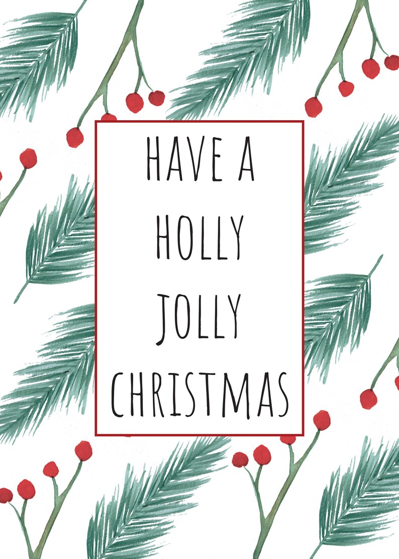Have A Holly Jolly Christmas Etsy