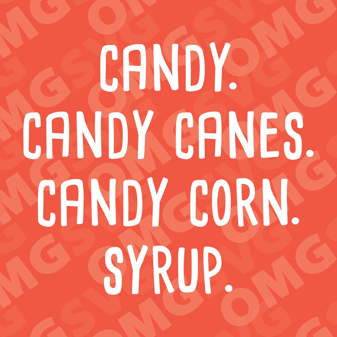 Candy Candy Canes Candy Corn Syrup Elf Christmas Movie Etsy