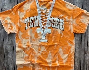 University of Tennessee Lace Up Tee / Vols shirt / Volunteers Apparel / Tailgate shirts / Game Day Tops