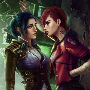 Vi x Caitlyn Poster | Arcane Kunstdruck