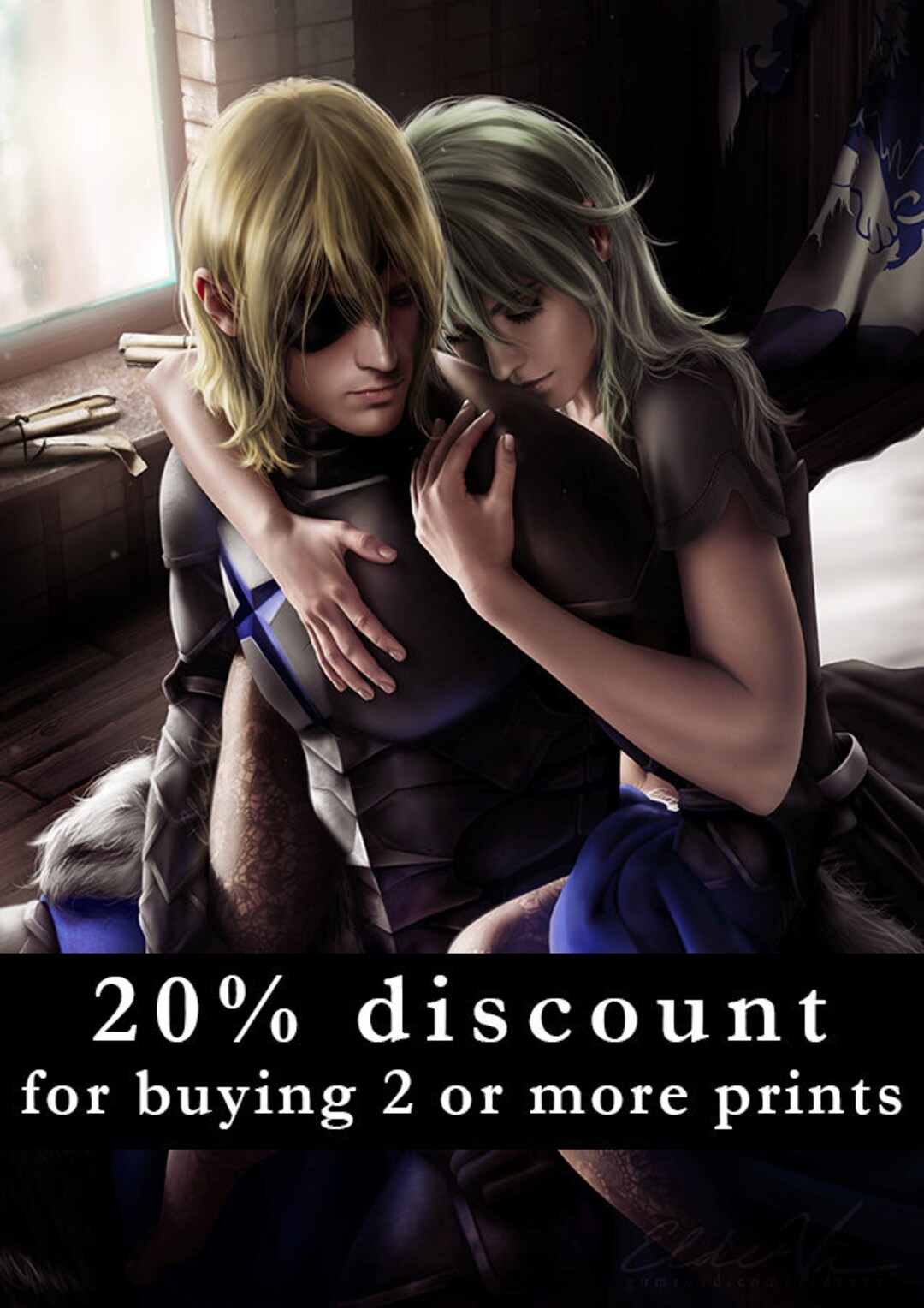 Fire Emblem Three Houses Poster Dimitri & Byleth Art Print Etsy