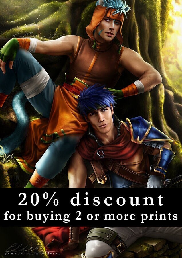 Fire Emblem Poster | Ike & Ranulf Art Print