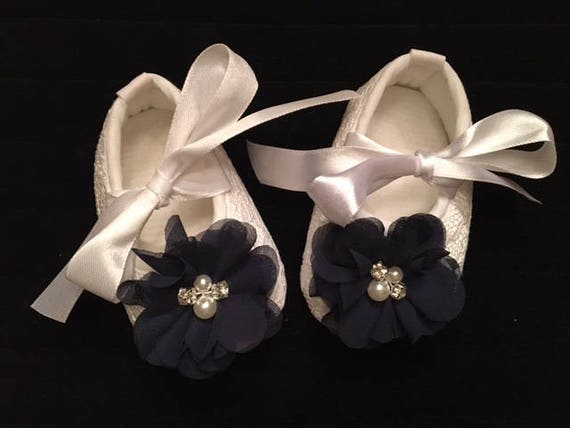 navy blue baby girl shoes