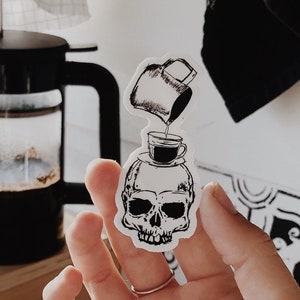 Death Before Decaf Stickers