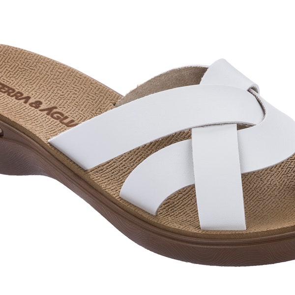 Comfort Womens clogs - White - Vegan - Terra & Agua - Made in Brazil