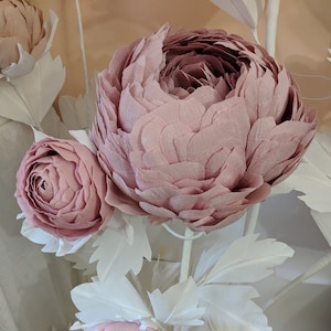 Giant Paper Peony | Triple Stem | Home and Event Decoration