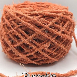 Recycled Linen Yarn: Hand Spun, Coarse Texture (5 Meter)