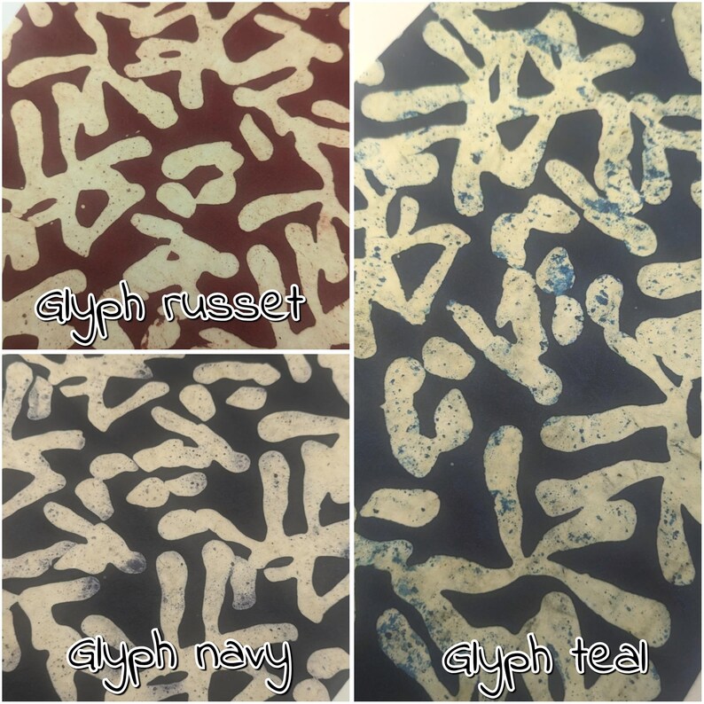 BATIK LOKTA PAPER: Handmade Waxed Sheets for Scrapbooking and journals A4 / 8.2''x11.6'' / 21cmx29cm image 3