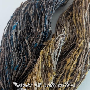 TUSSAR SILK & COTTON, sold per meter, beautiful and unique. pictures are for color reference only.