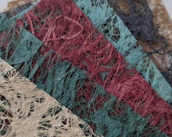 MEXICAN AMATE PAPER, great for scrapbooks and journaling, beautiful paper with bark and plant materials, 27cmx17cm.