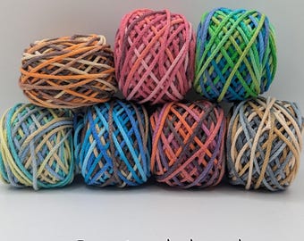 May include: An assortment of eight colorful spools of 1.5mm braided cord. The spools are in various colors, including orange, pink, blue, green, and gray. The text "1.5mm braided cord" is at the bottom of the image.