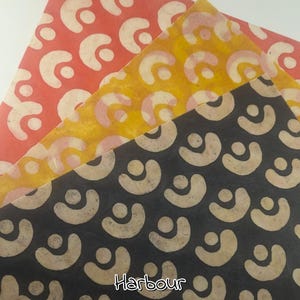 BATIK LOKTA PAPER: Handmade Waxed Sheets for Scrapbooking and journals A4 / 8.2''x11.6'' / 21cmx29cm image 18