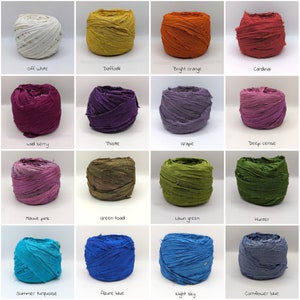 JP Handloom Recycled Sari Silk Ribbon White-Dori Yarn (100Grams)