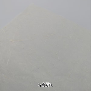 MULBERRY SILK PAPER; for Scrap booking and journals A4 / 8.2''x11.6'' / 21cmx29cm White