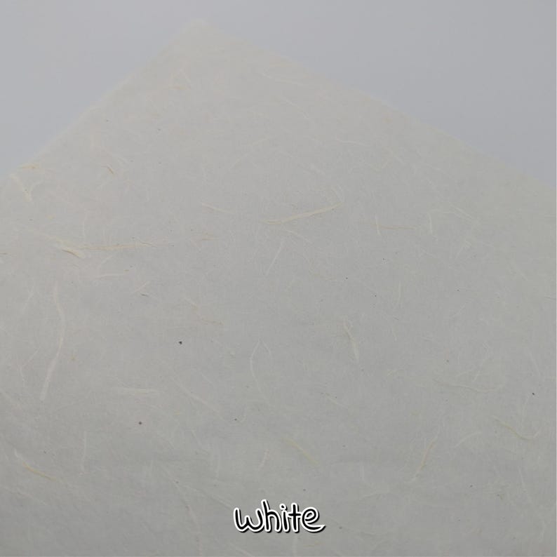MULBERRY SILK PAPER; for Scrap booking and journals A4 / 8.2''x11.6'' / 21cmx29cm White