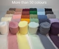 LUXURY CHIFFON RIBBON; Delicate, sheer for Weddings, flowers, crafts, gender reveal.  (Sold by Meter)