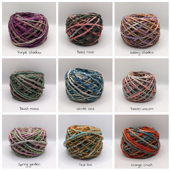 SARI SILK CORD ribbon. Limited editions, twisted, corded recycled and reclaimed sold in meters pictures are for color reference only.