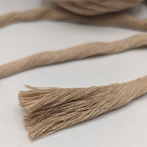 7mm STRING 100% Recycled Cotton Dyed SINGLE TWIST, Sold per 5 Meter ...