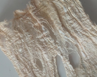 MULBERRY BARK cream A6, A5, A4 Sized pieces, bleached, dyable