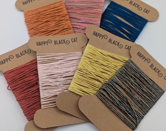 MULBERRY & ERI SILK Yarn: Dyed Color, Textile Projects, from 1 meter